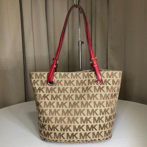 michael kors brown tote handbolsa